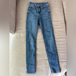 Topshop Blue Skinny Jeans Classic Style